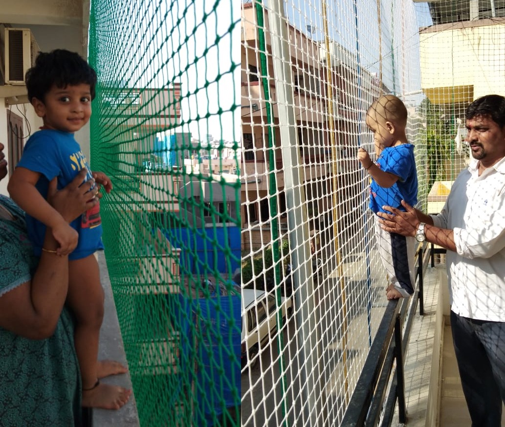 Children safety nets in moosapet
